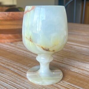 Marble Onyx Wine Glass Goblet